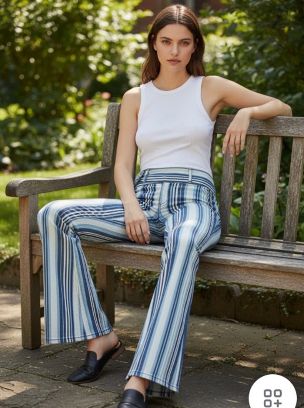 Free People We the Free Journey Stripe Flair Jean size 29 New with Tag